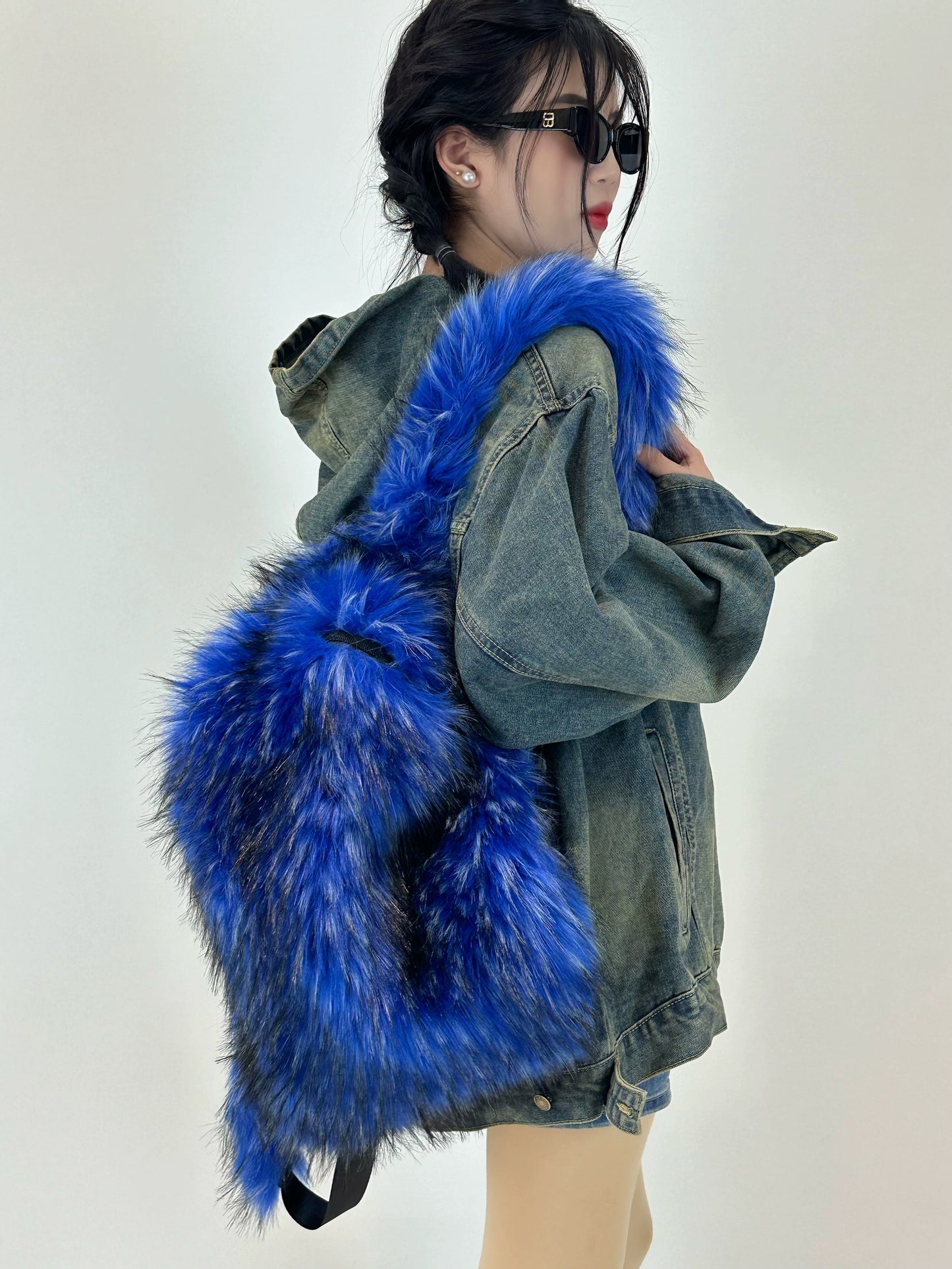 Plush Tassel Backpack WN20548-K2