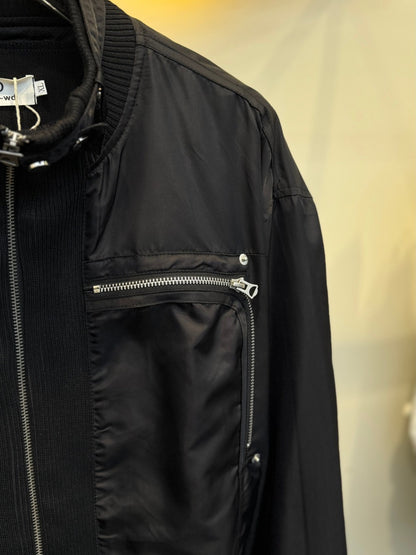 Stand Neck Lightweight Oversize Short Jacket WN27954