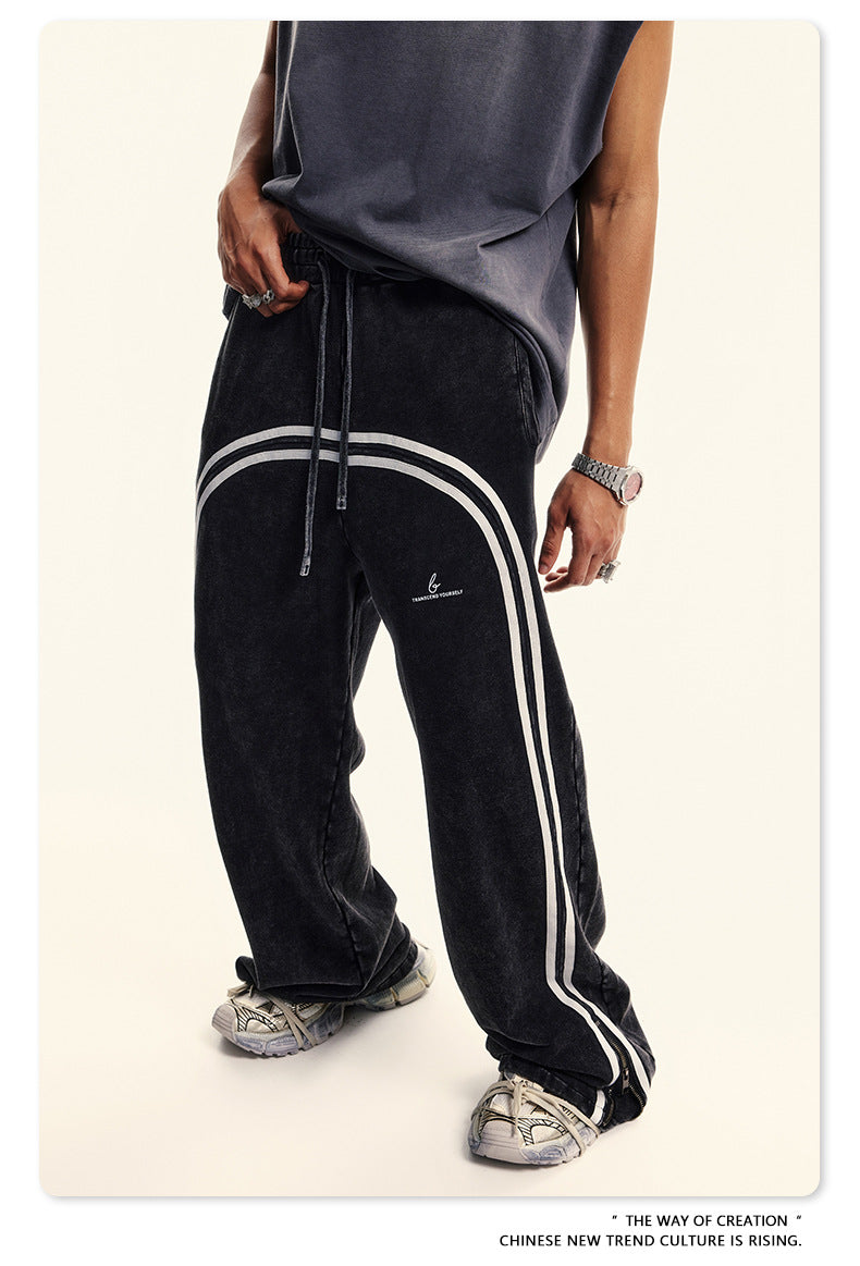 Washed Wide-leg Sweatpants WN6413