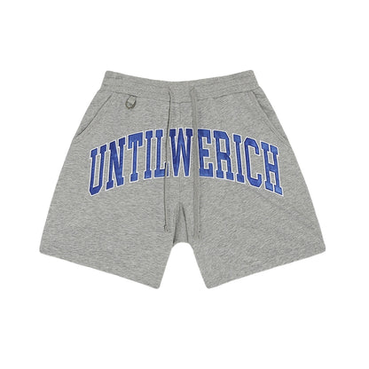 Graphic Letter Drawstring Sporty Short Pants WN17776