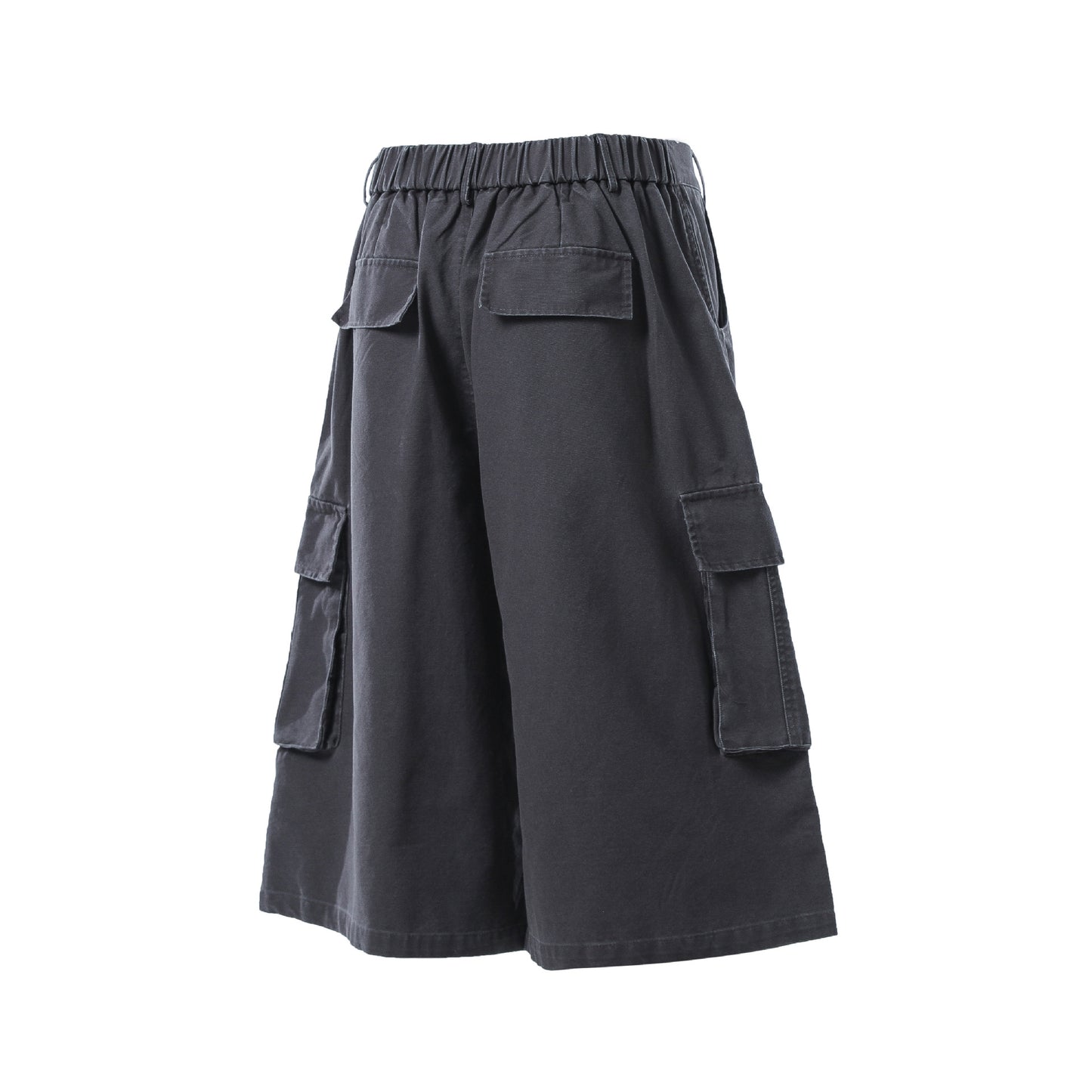 Washed Multi Pocket Cargo Half Pants WN25734