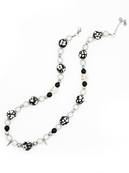 Floral Beaded Pearls Necklace WN21123