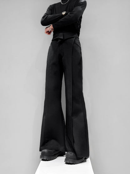 Deconstruction Pleats Flare Trousers WN23893