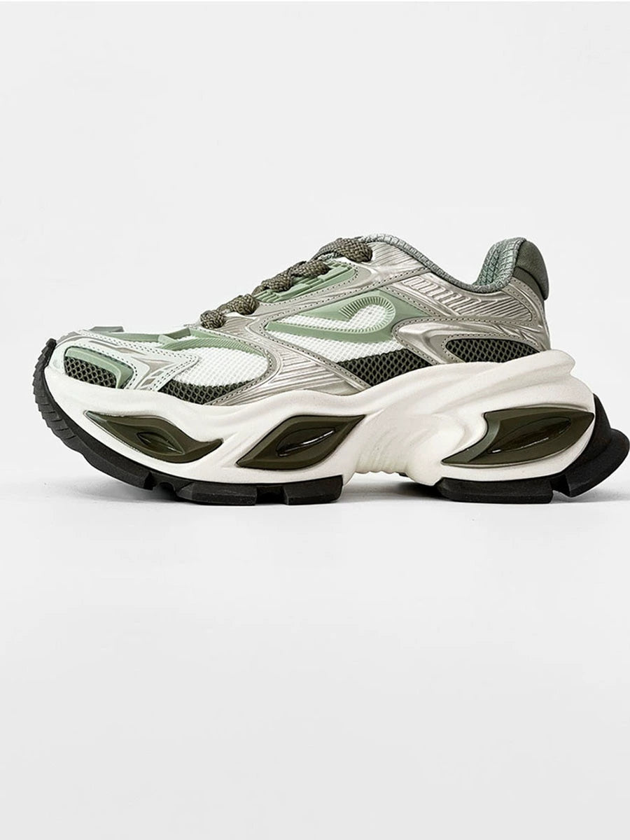 Heterochromatic Chunky Design Shoes WN19186