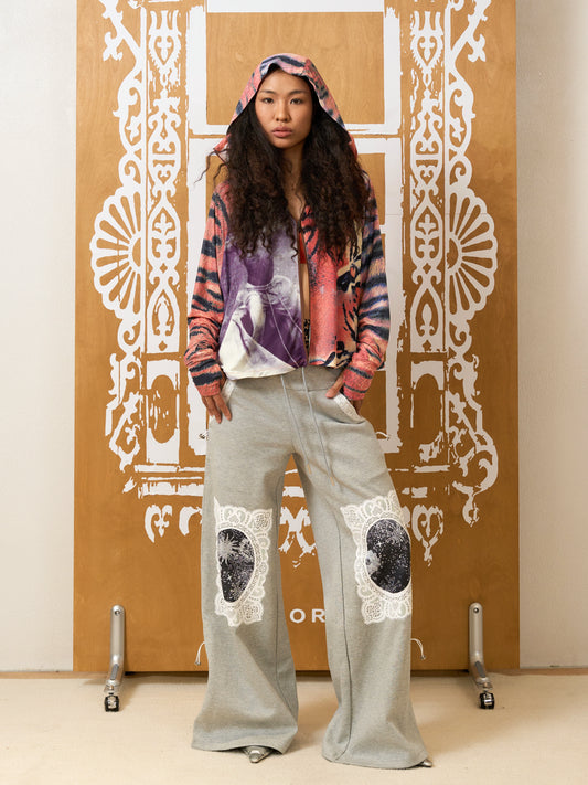 Tiger Stripe Print Sun Protection Zipper Hoodie WN18988