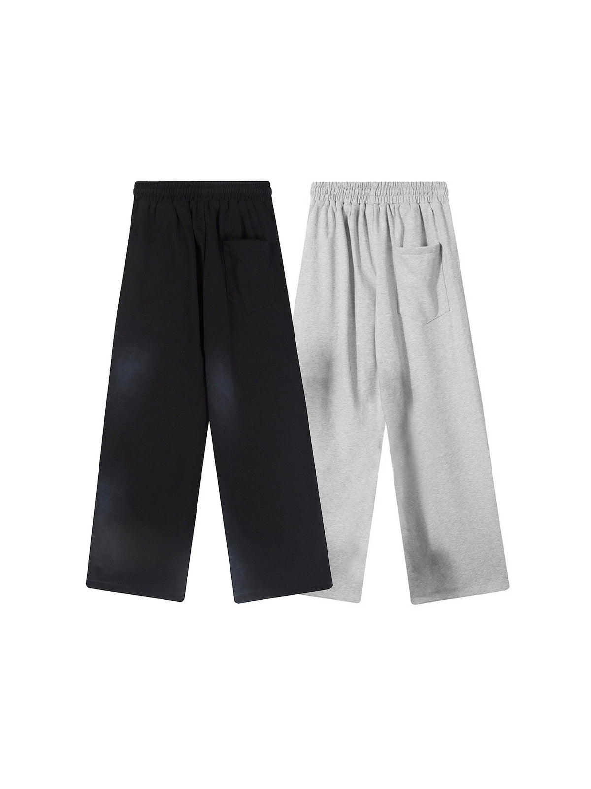 Spray Paint Gradient Embroidery Wide Leg Sweatpants WN28007