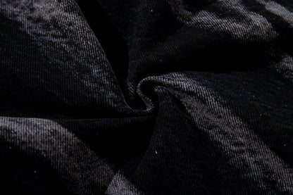 Multi-Print Wide Leg Denim Jeans WN23093