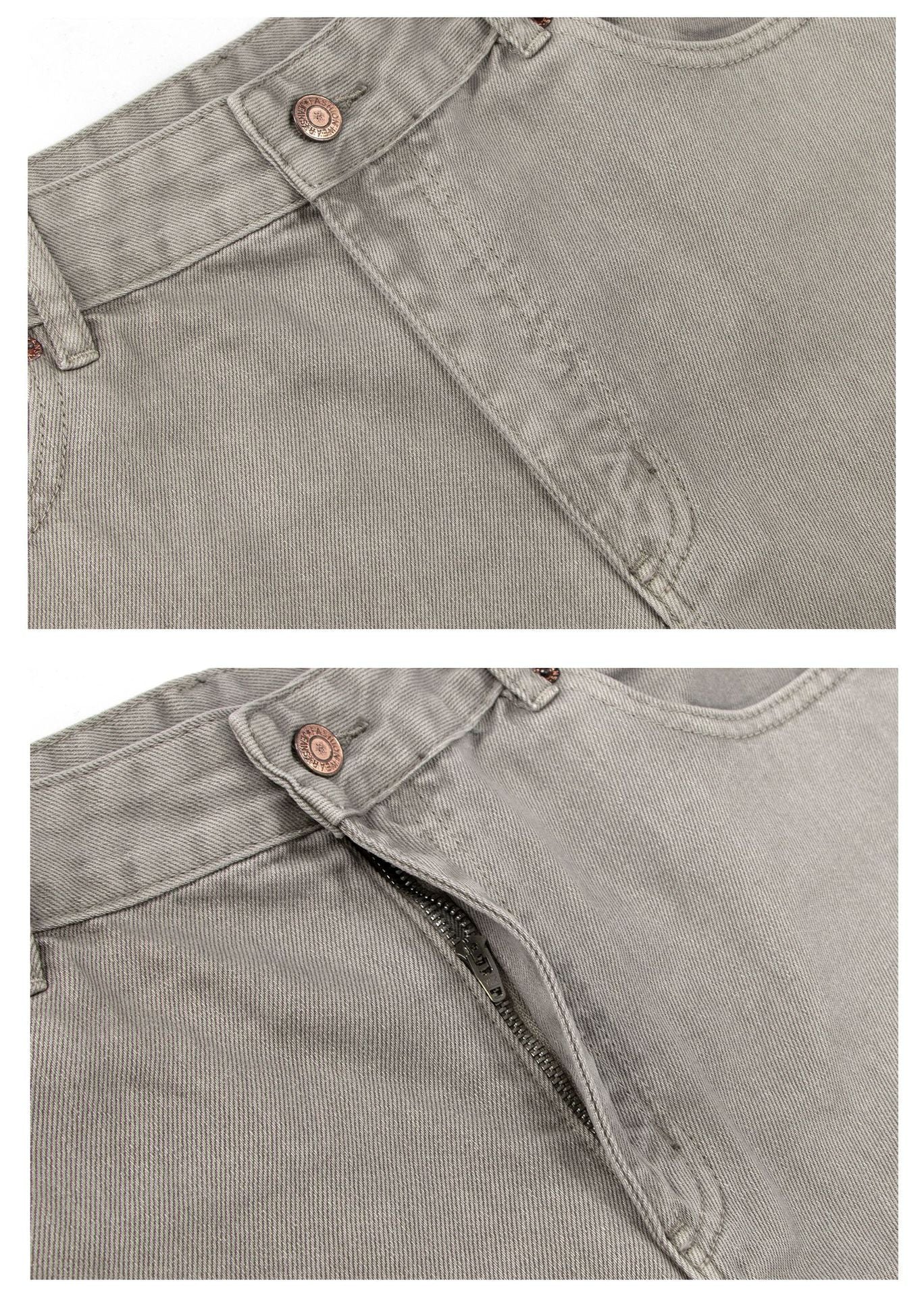 Panel Curved Leg Wide Leg Denim Jeans WN26300