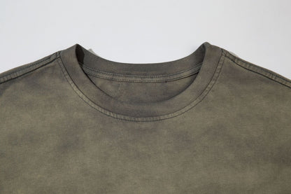 Washed Damage Short Sleeve T-Shirt WN16148