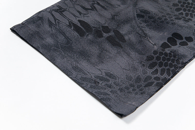 Snakeskin Pattern Wide-Leg Denim Jeans WN15034