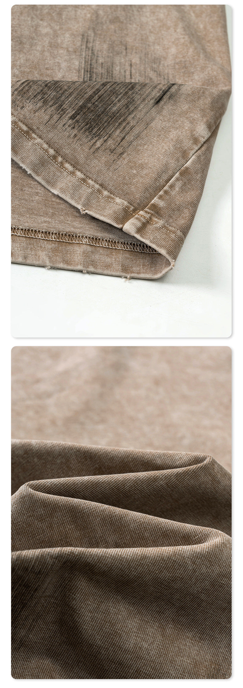 Washed Damage Oversize Tank Top T-shirt WN6440