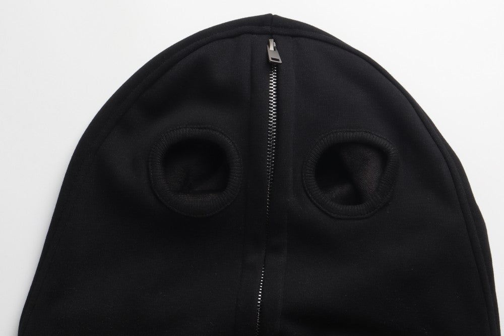 Cropped Graphic Print Zipper Hoodie WN27976