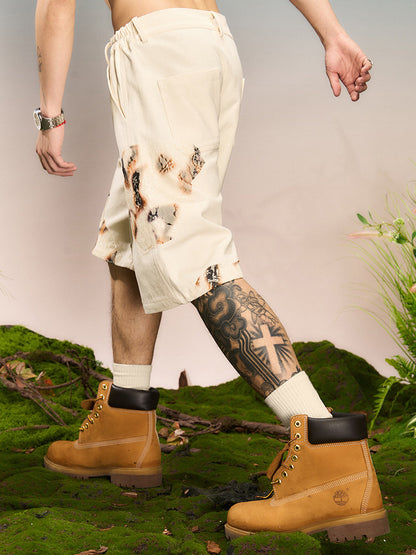 Burn Print Half Pants WN23236