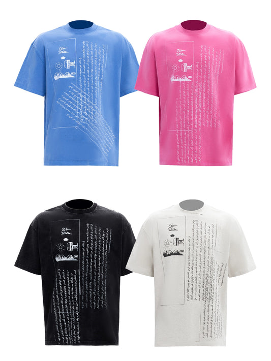 Graffiti Design Short Sleeve T-Shirt & Long Sleeve T-Shirt WN13656