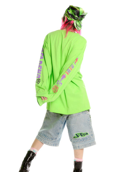 Graphic Letter Print Long Sleeve T-Shirt WN22282