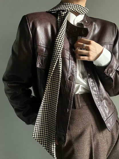 Checkered Stripes Scarf WN19669