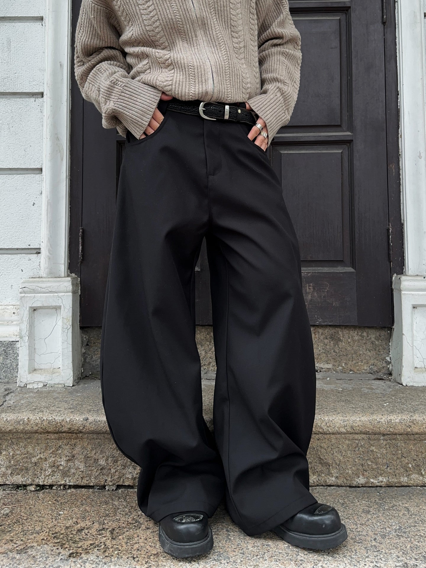Drape Wide Leg Trousers WN24383