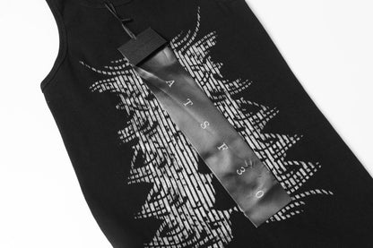 Graphic Design Print Sleeveless T-Shirt WN18583