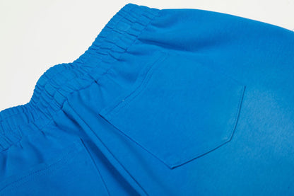 Letter Print Deconstruction Wide Leg Barrel Sweatoants WN26100