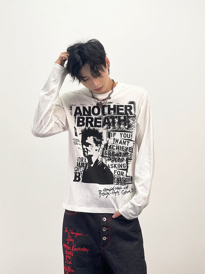 Rock Portrait Washed Long Sleeve T-Shirt WN24260
