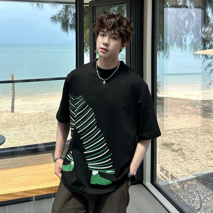 Graphic Print Oversize Short Sleeve T-Shirt WN25294