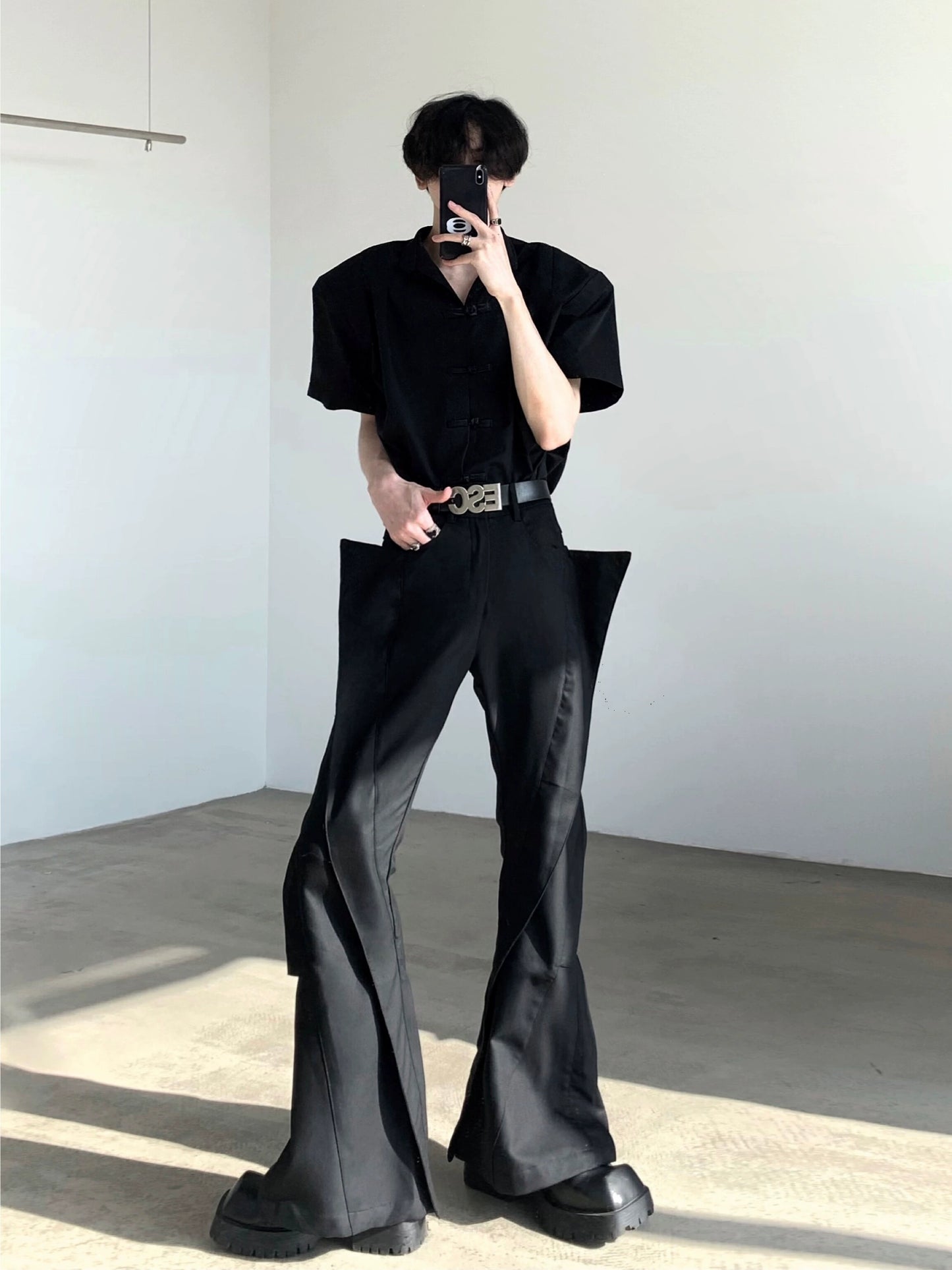 Deconstruction Design Flare Trousers WN9147