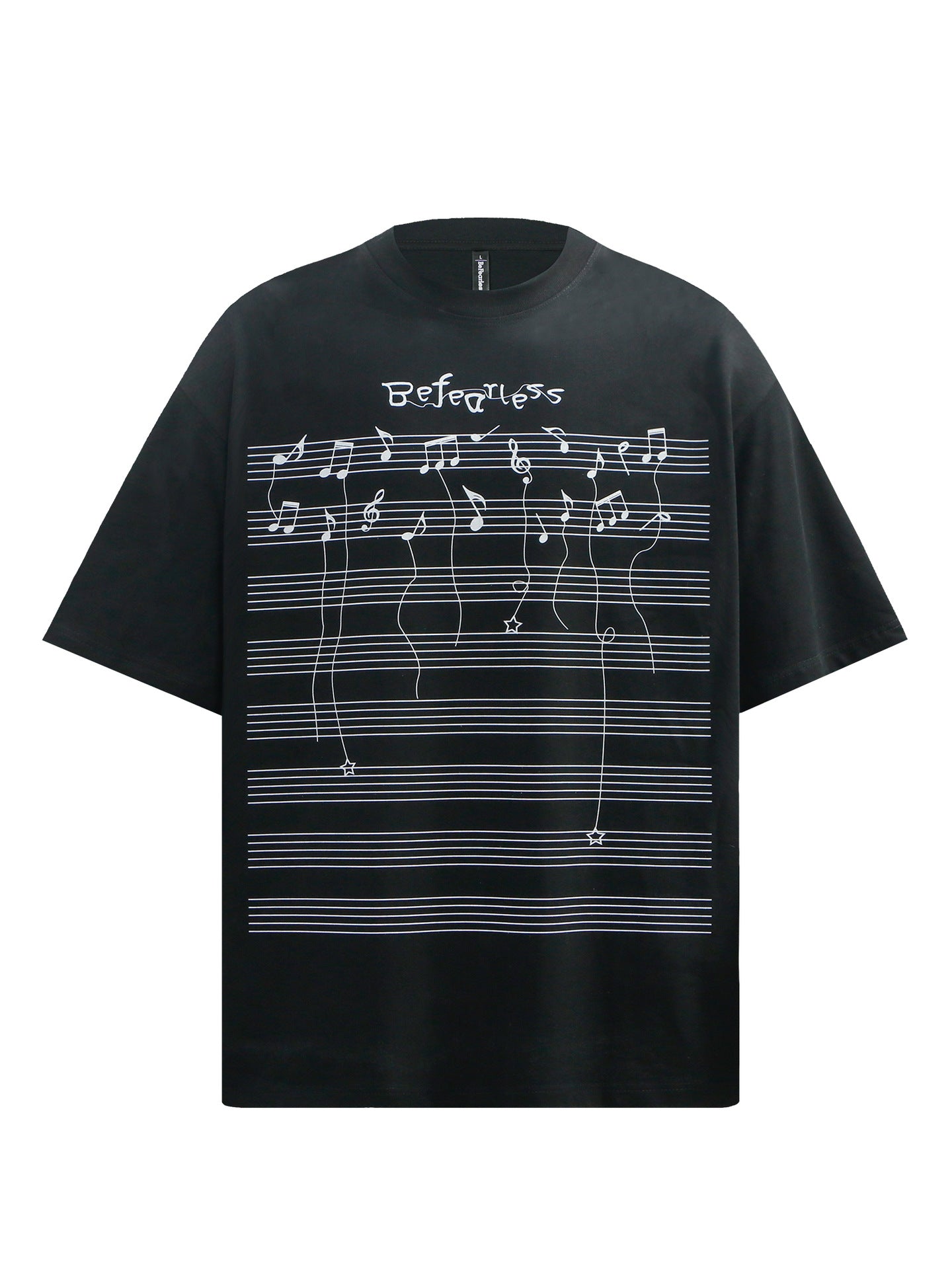 Music Note Graphic Short Sleeve T-Shirt WN26240