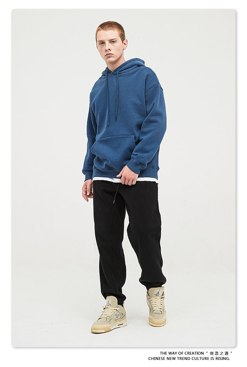 Fleece Lining Oversize Hoodie & Fleece Lining Sweatpants Setup WN9931-K