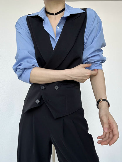 Notched Lapel Vest WN19643