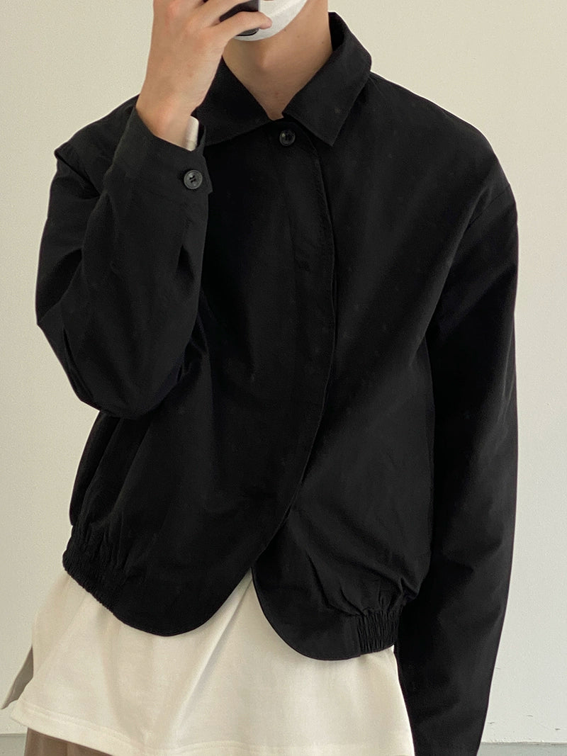 Curved Placket Short Jacket WN21657