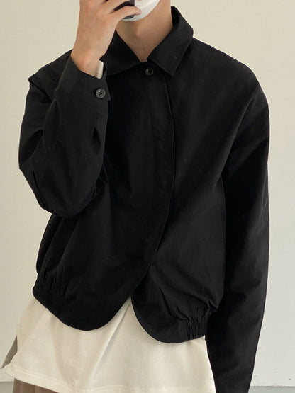 Curved Placket Short Jacket WN21657