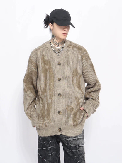 Button-Up Oversize Knit Cardigan WN10886