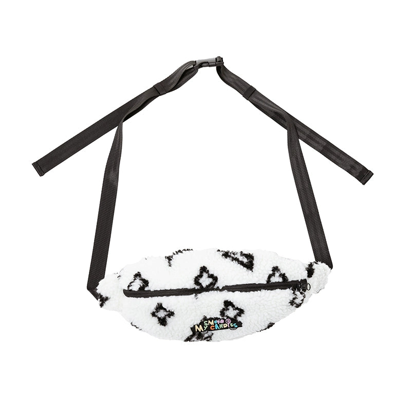 All-Over Lightning Print Boa Waist Bag WN10071