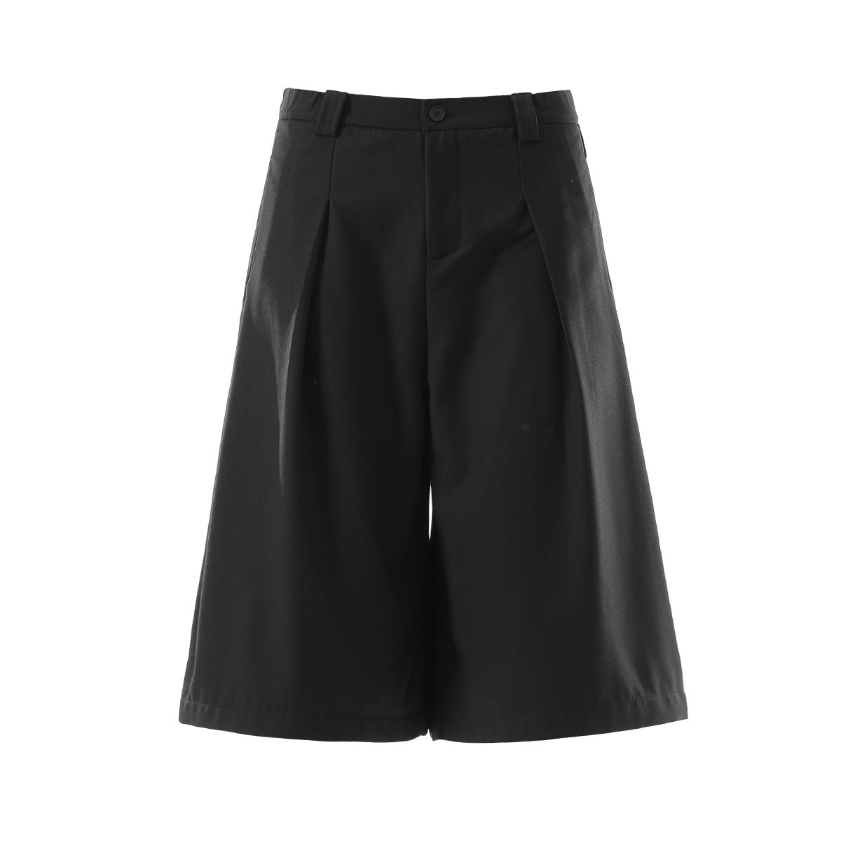 Drape Pleats Cropped Half Pants WN25777