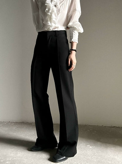 Elastic Waist Flare Trousers WN19614