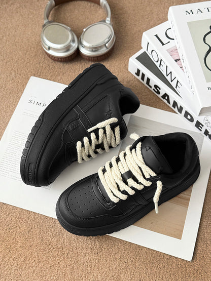 Chunky Platform Sneakers with Rope Laces WN24544