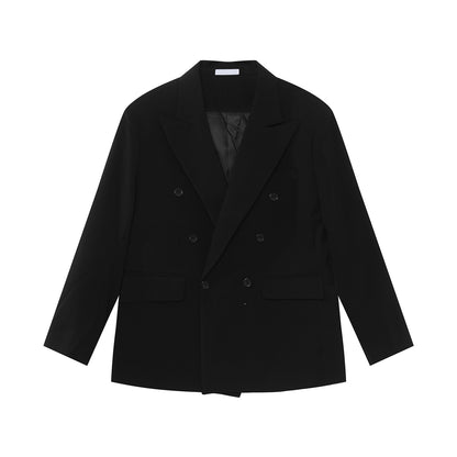 Double Tailored Jacket & Pleats Wide Leg Trousers Setup WN25019