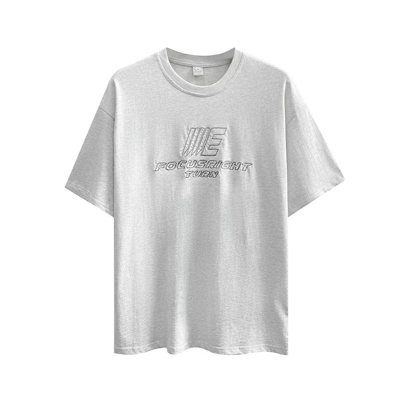 Mottled Letter Short Sleeve T-shirt WN7523