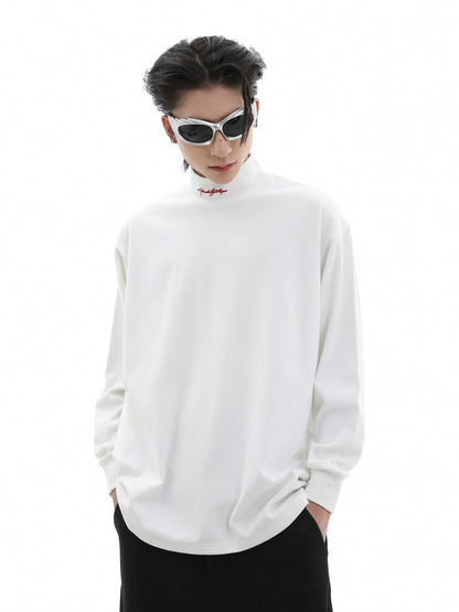 Half High-Neck Long Sleeve T-Shirt WN10316