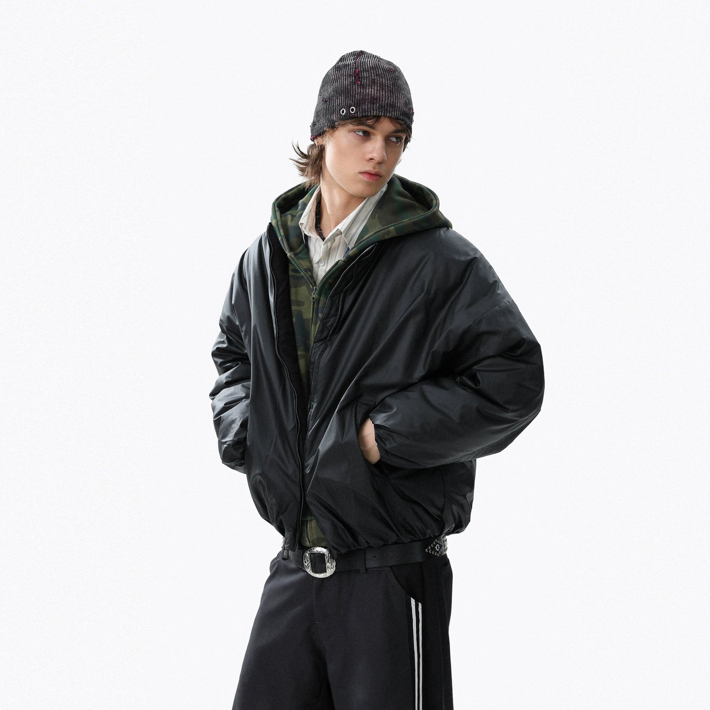 Plain Zipper Jacket WN22101