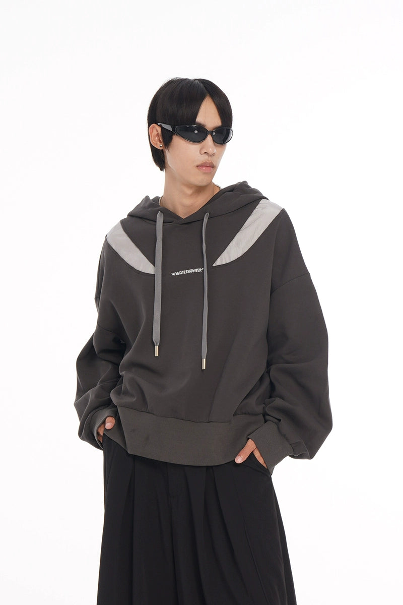 Contrast Color Pullover Hoodie WN9036