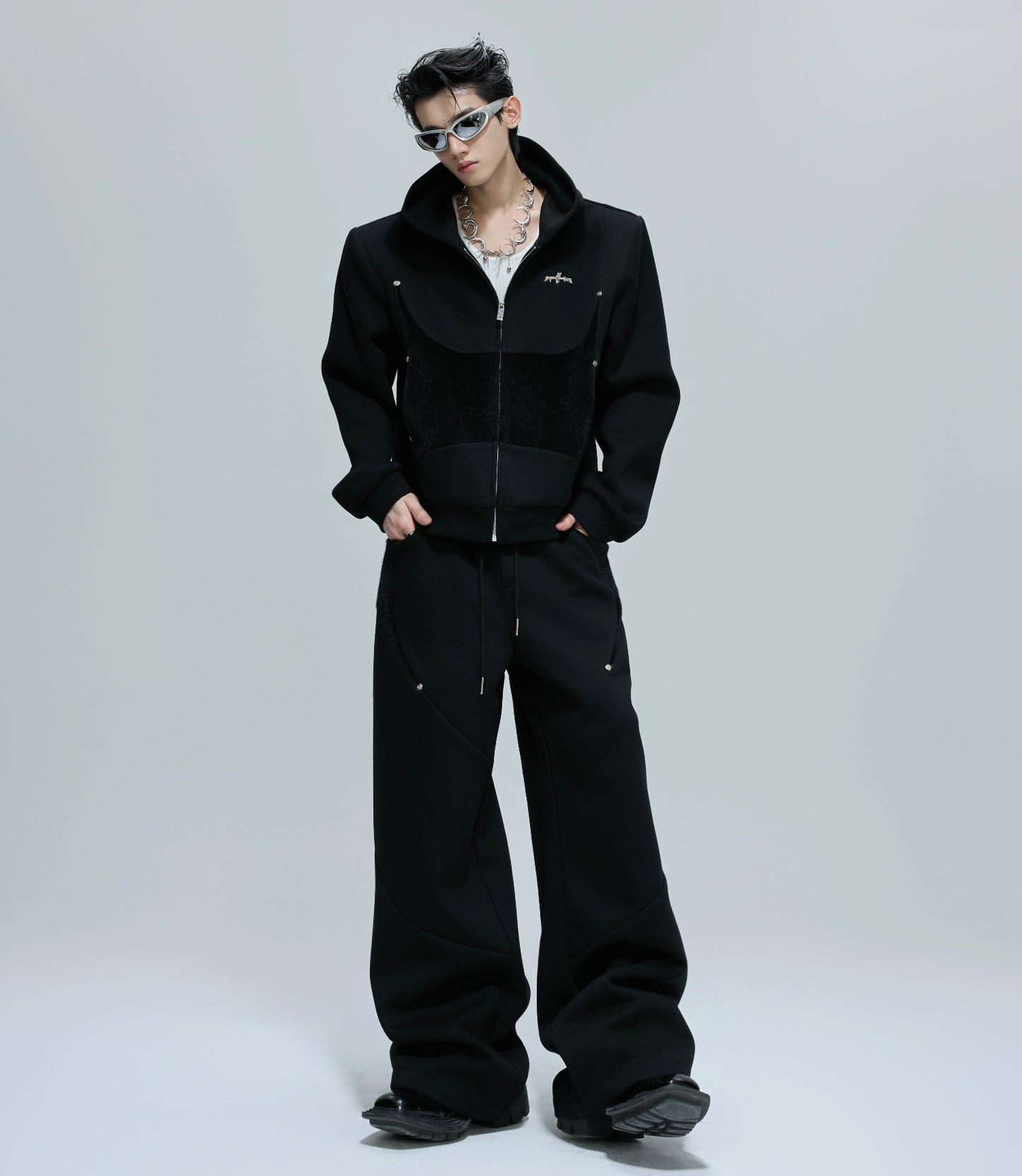 Deconstructed Mix Design Hoodie & Pants Setup WN21758