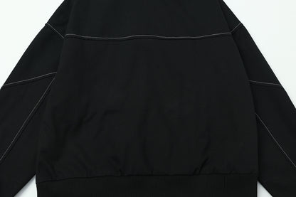 Metal Buttons Patchwork Hooded Jacket WN16109