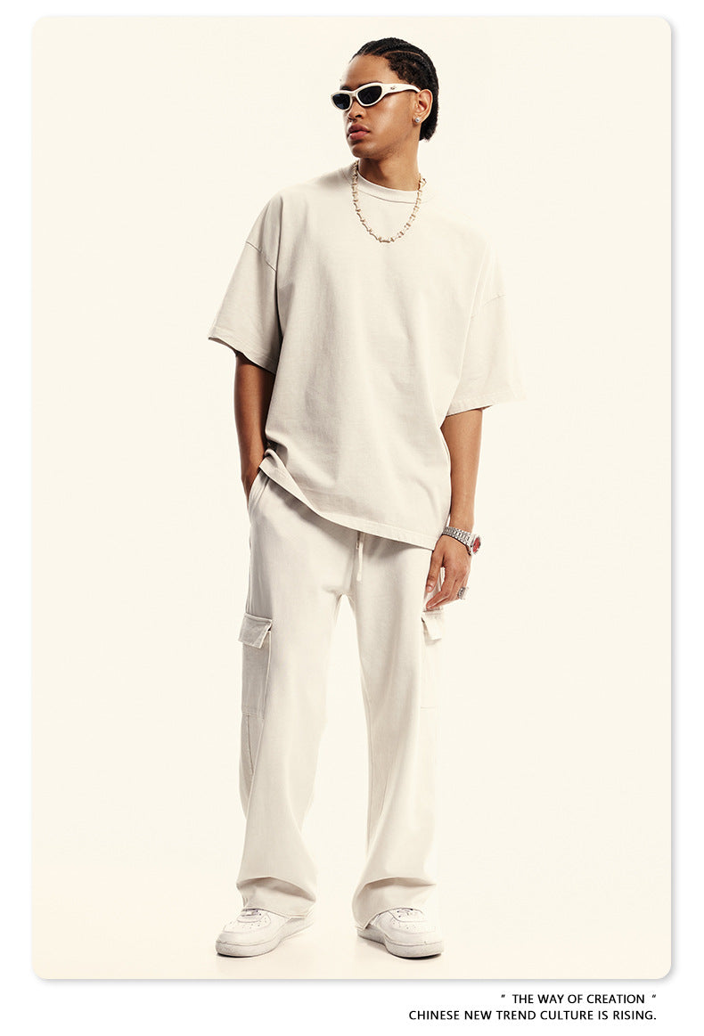 Washed Oversize Short-sleeve T-shirt WN6454