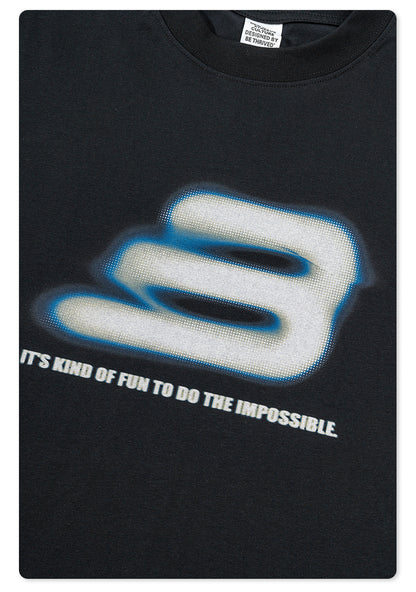 Oversize Print Short Sleeve T-Shirt WN7828