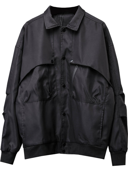 Fake Layered Oversize Tactical Jacket WN22390