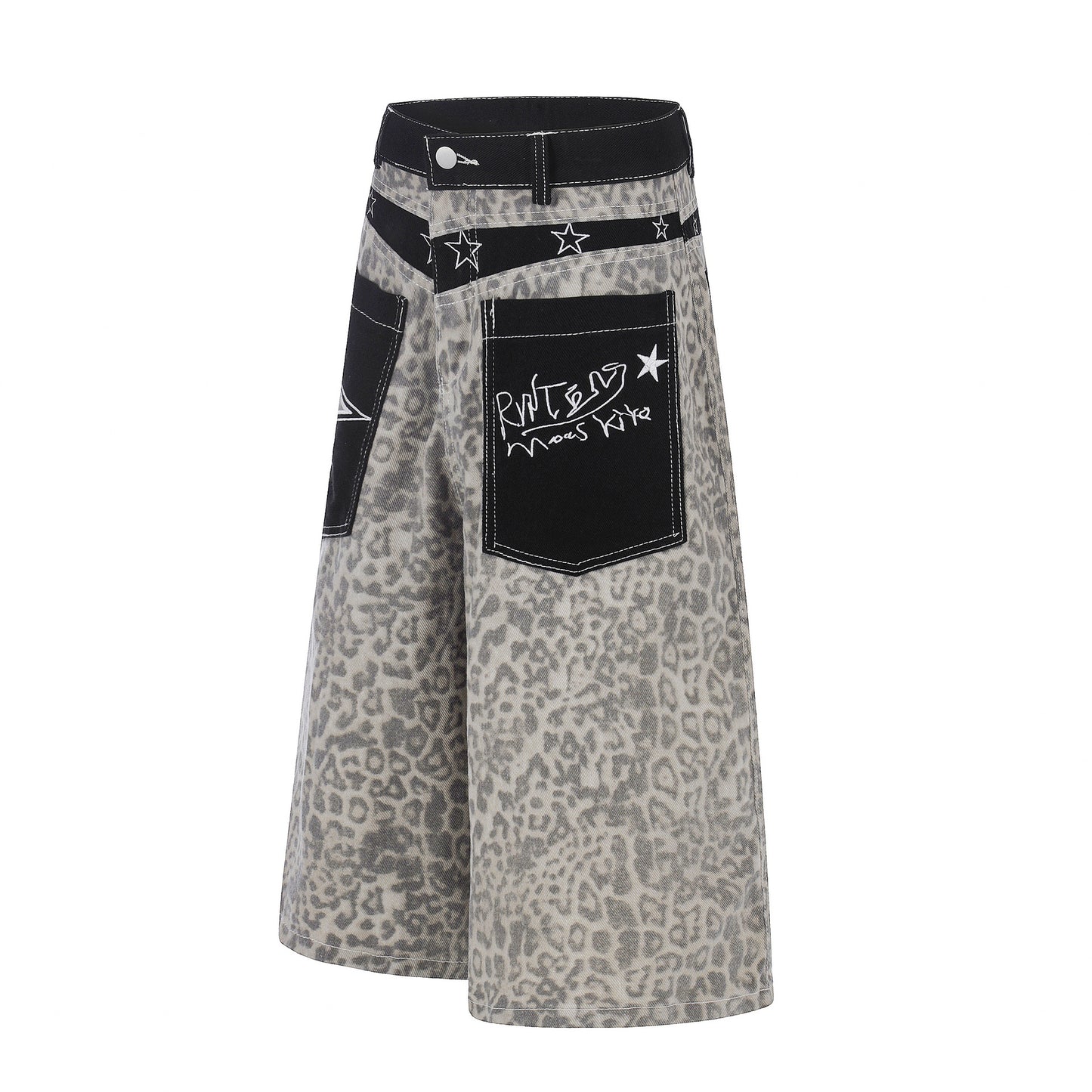 Leopard Star Pocket Half Pants WN25521