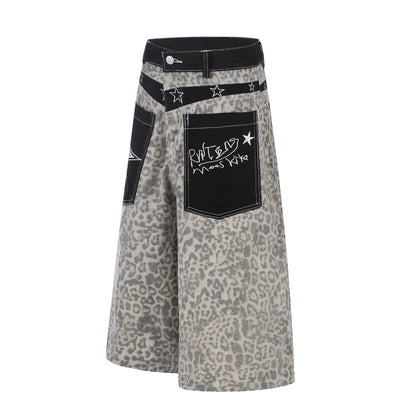 Leopard Star Pocket Half Pants WN25521