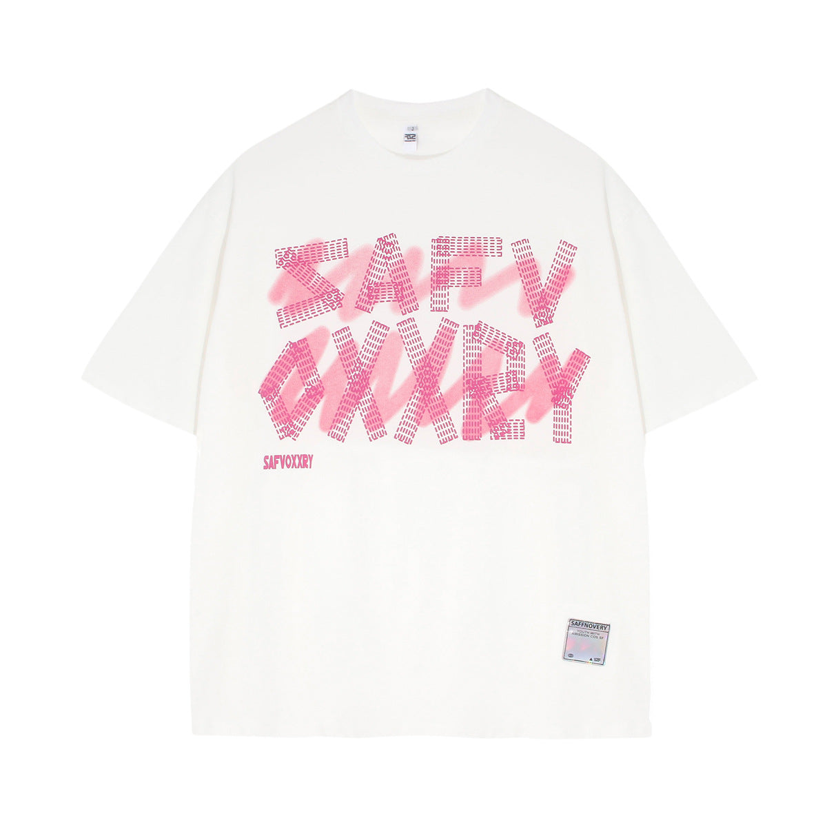 Foam Letter Print Short Sleeve T-Shirt WN25791