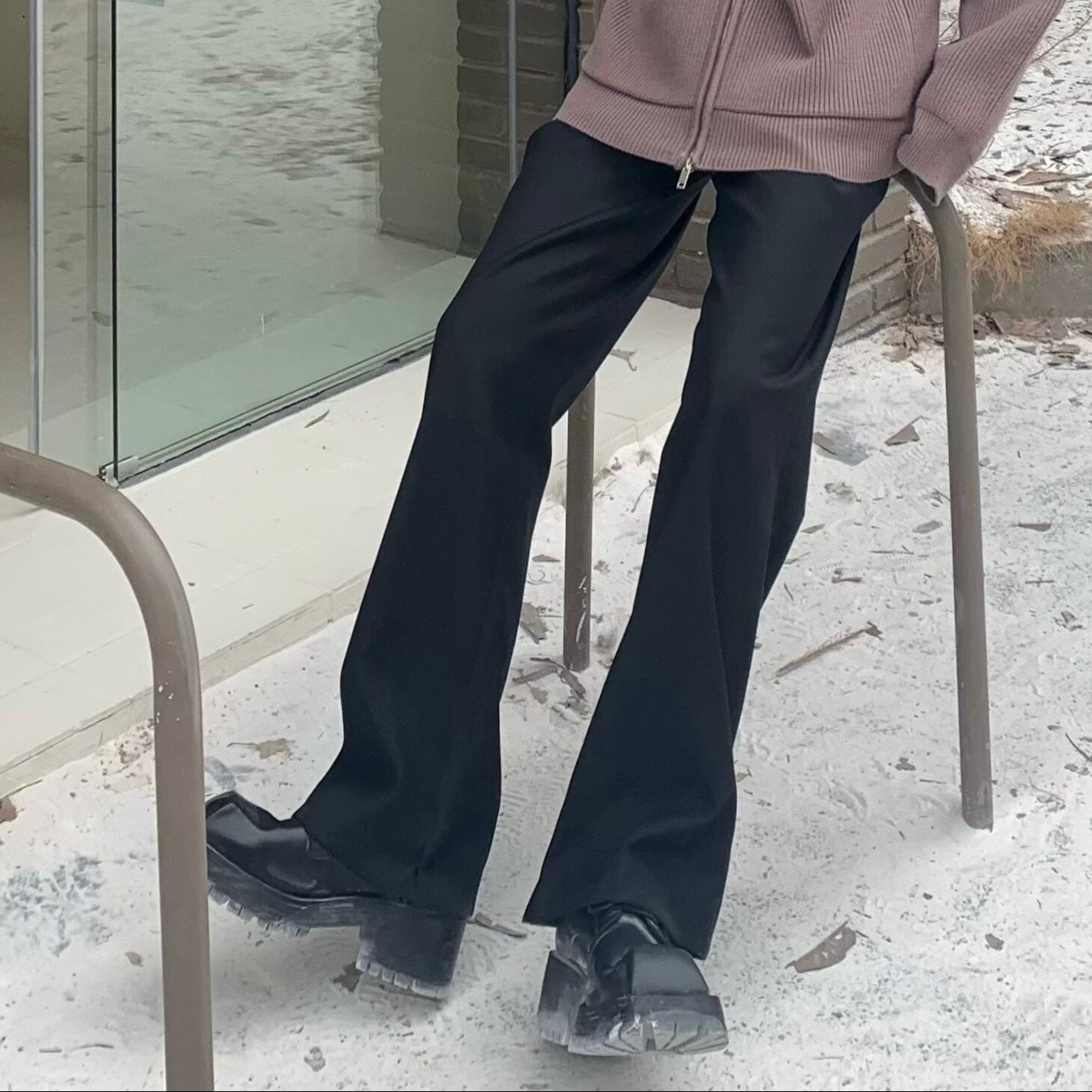 Drape Straight Trousers WN25289